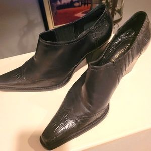 Leather Ankle booties